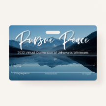 JW Keepsake Convention Badge Card | Mountains