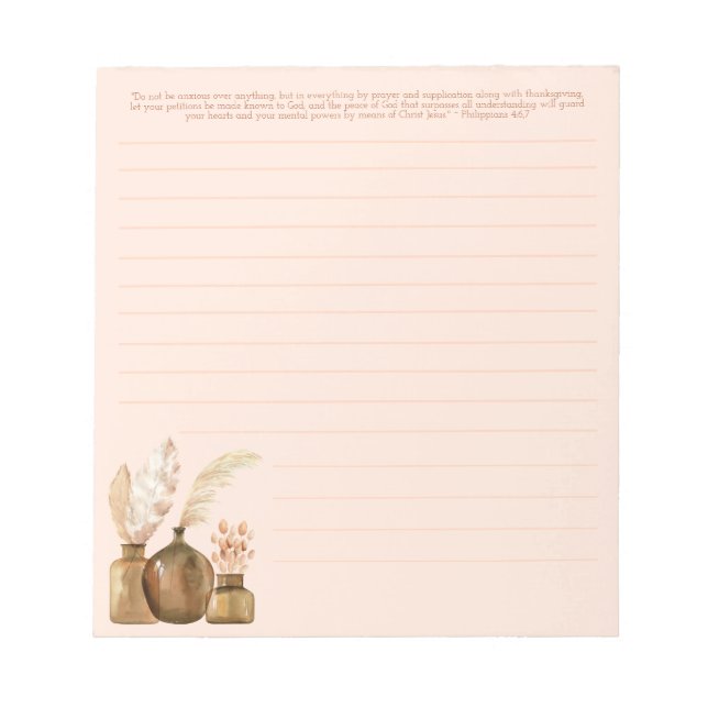 JW Letter writing Boho note pad (Front)