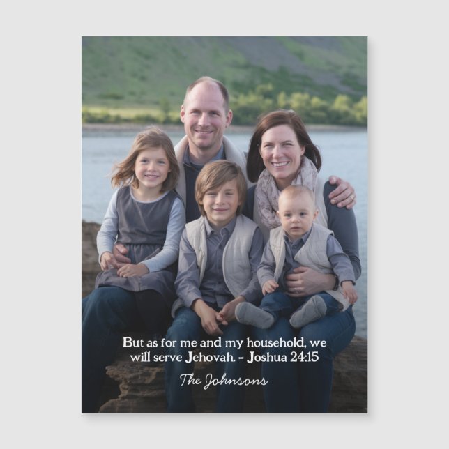 JW Magnetic Card Joshua 25:15 (Front)