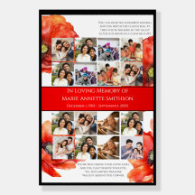 JW Memorial-Funeral Service Sign Poster Print