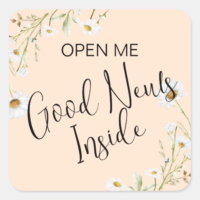 JW Ministry Supplies Letter Writing Good News Square Sticker (Front)