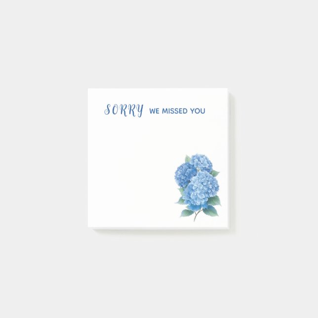 JW ministry supplies, Sorry We Missed You | JW Post-it Notes (Front)