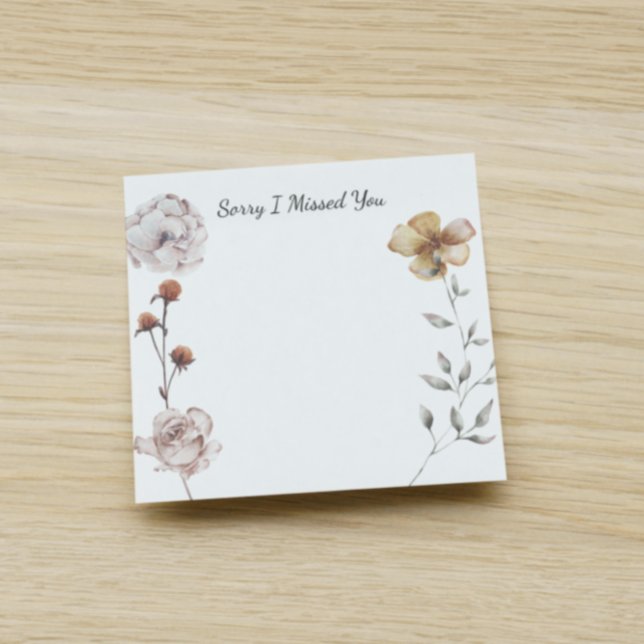 JW Ministry Supply Sorry I Missed You boho design Post-it Notes (Creator Uploaded)