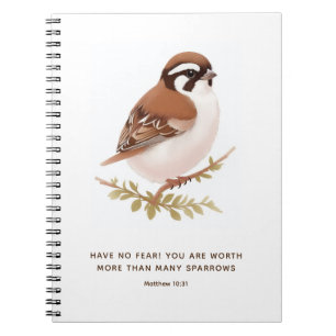 JW Notebook with Encouraging Scripture