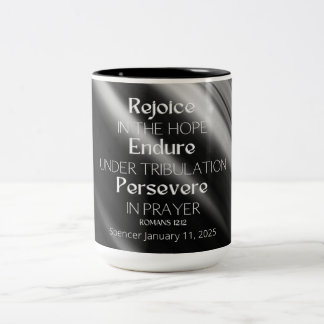 JW Personalised Baptism Keepsake-Gift for Brothers Two-Tone Coffee Mug