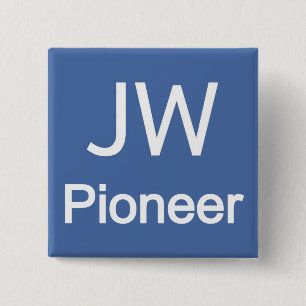 JW Pioneer 15 Cm Square Badge