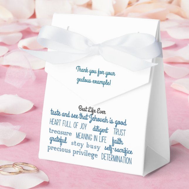 JW Pioneer Appreciation Favour Box  (Wedding)