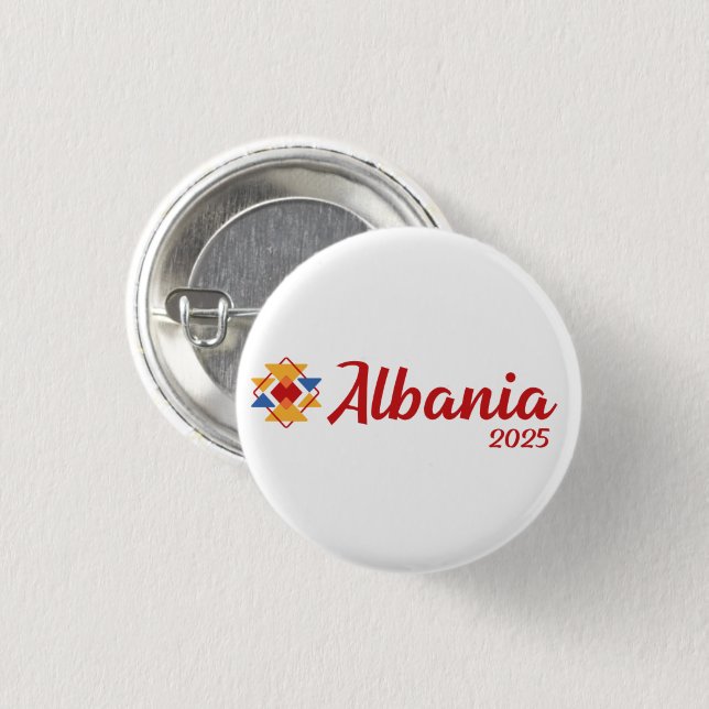 JW Special Convention Gift - Albania 2025 3 Cm Round Badge (Front & Back)