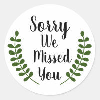JW stickers Sorry We Missed You Ministry Supplies