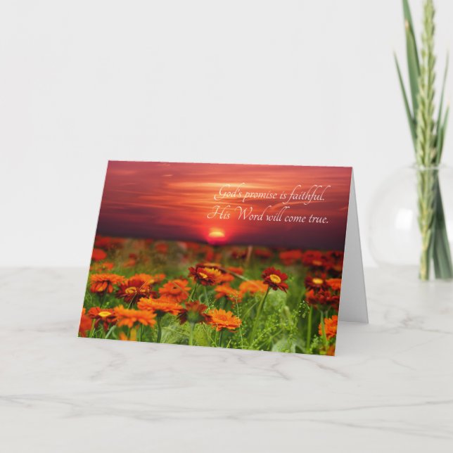 JW Sympathy Card - Life Everlasting is Promised (Front)