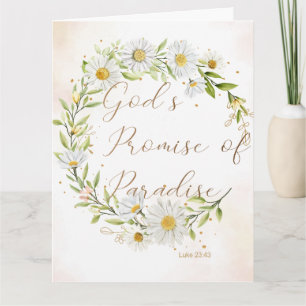 JW Sympathy JW Funeral Luke 23:43 Card