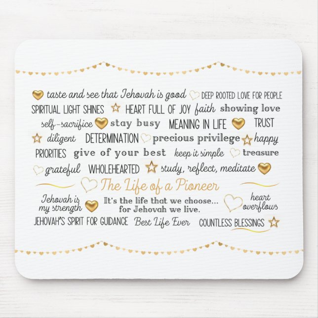 JW The Life of a Pioneer  Mouse Mat (Front)