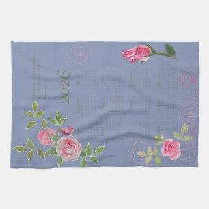 JW year text customise with calendar Tea Towel