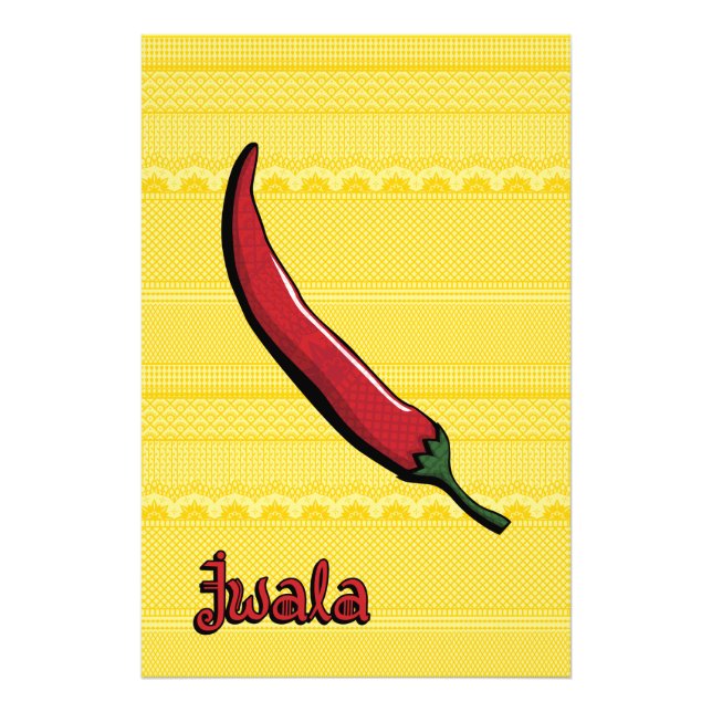 Jwala Chilli Pepper Art Print (Front)