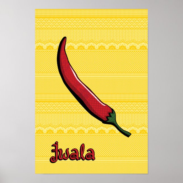 Jwala Chilli Pepper Poster (Front)