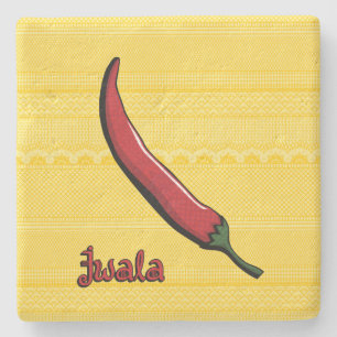 Jwala Chilli Pepper Stone Coaster