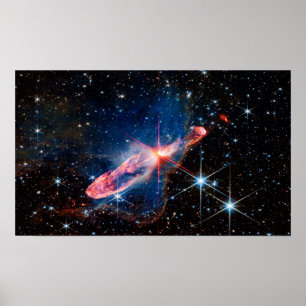 JWST Herbig-Haro 46/47 Actively Forming Stars Poster