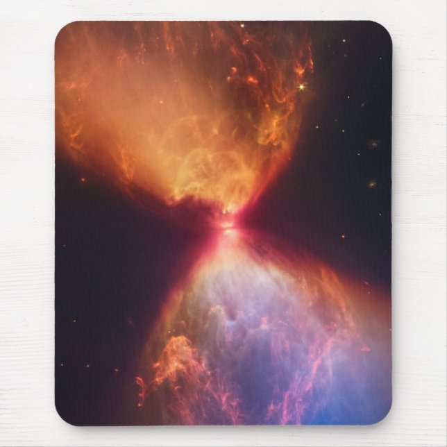 JWST Hourglass Protostar Formation Mouse Mat (Front)
