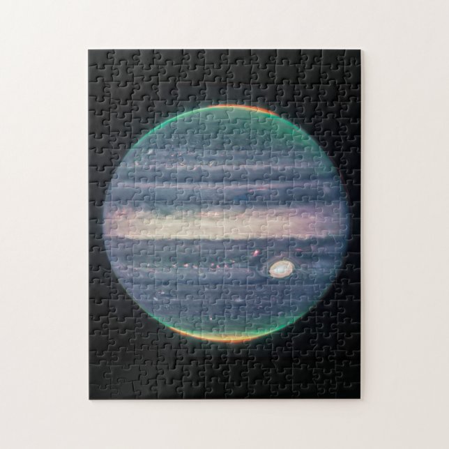 JWST Image of Planet Jupiter in Infrared  Jigsaw Puzzle (Vertical)