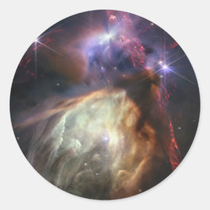 JWST Image of Rho Ophiuchi Stars Classic Round Sticker