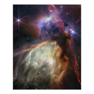 JWST Image of Rho Ophiuchi Stars Poster