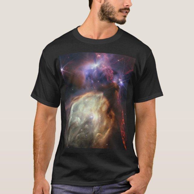 JWST Image of Rho Ophiuchi Stars T-Shirt (Front)