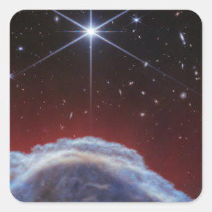 JWST Image of the Horsehead Nebula Square Sticker