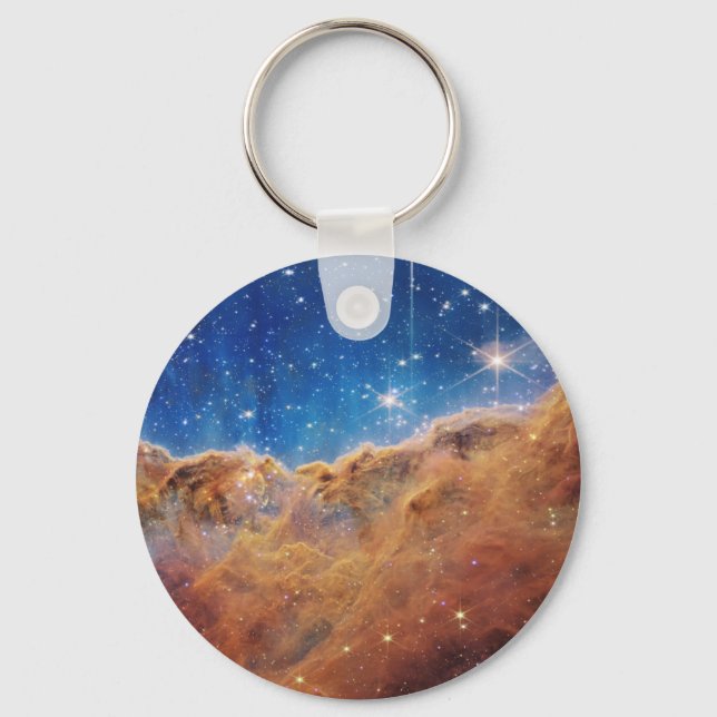 JWST James Webb Space Telescope Cosmic Cliffs Key Ring (Front)