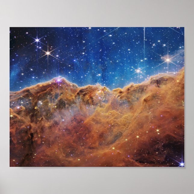 JWST James Webb Space Telescope Cosmic Cliffs Poster (Front)