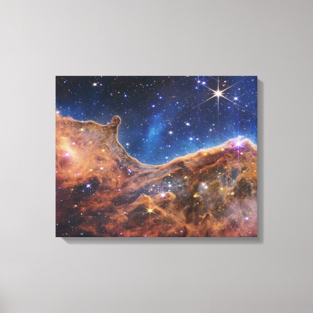 JWST James Webb Space Telescope Cosmic Cliffs Show Canvas Print (Front)