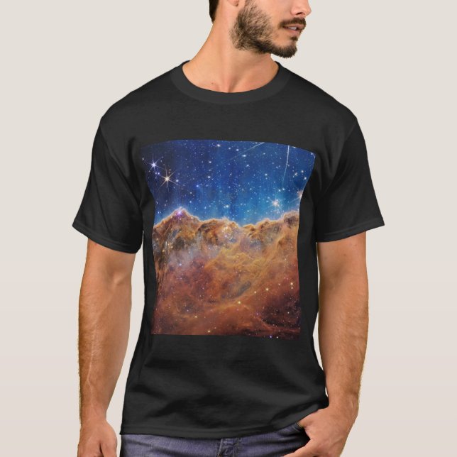 JWST James Webb Space Telescope Cosmic Cliffs T-Shirt (Front)