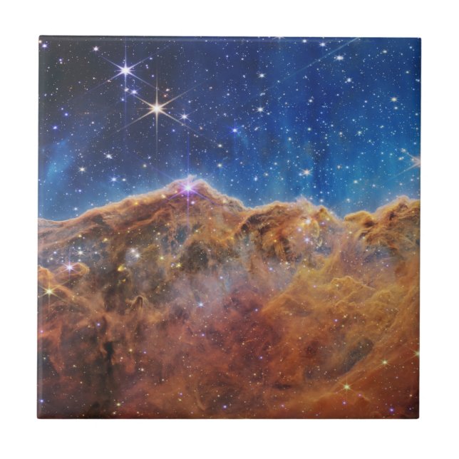 JWST James Webb Space Telescope Cosmic Cliffs Tile (Front)