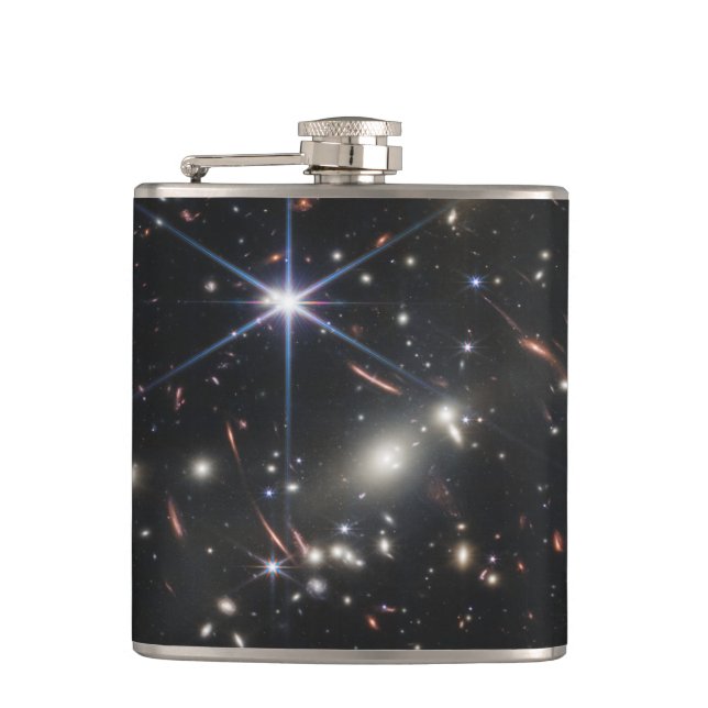 JWST James Webb Space Telescope First Images Card Hip Flask (Front)