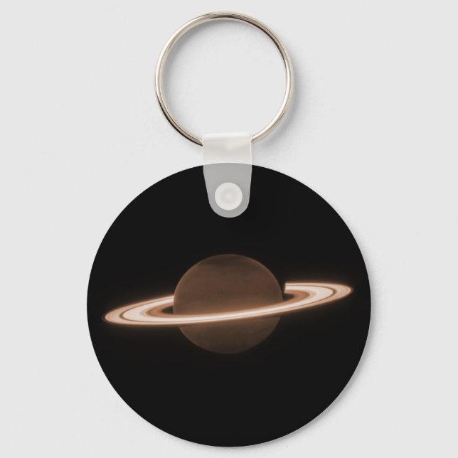 JWST James Webb Space Telescope Saturn Infrared Key Ring (Front)