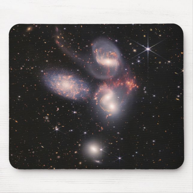 JWST James Webb Space Telescope Stephan’s Quintet Mouse Mat (Front)
