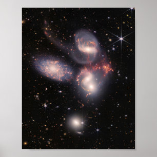 JWST James Webb Space Telescope Stephan’s Quintet Poster