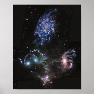 JWST James Webb Space Telescope Stephan’s Quintet Poster