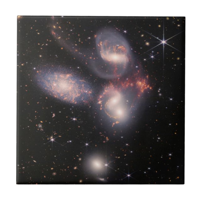 JWST James Webb Space Telescope Stephan’s Quintet Tile (Front)