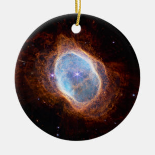 JWST James Webb Telescope Southern Ring Nebula Ceramic Tree Decoration