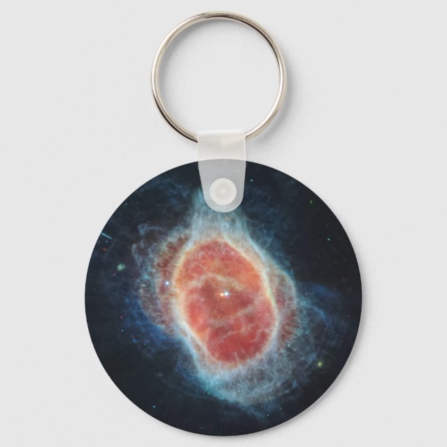 JWST James Webb Telescope Southern Ring Nebula Pap Key Ring (Front)
