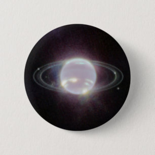 JWST Rings of Planet Neptune 6 Cm Round Badge