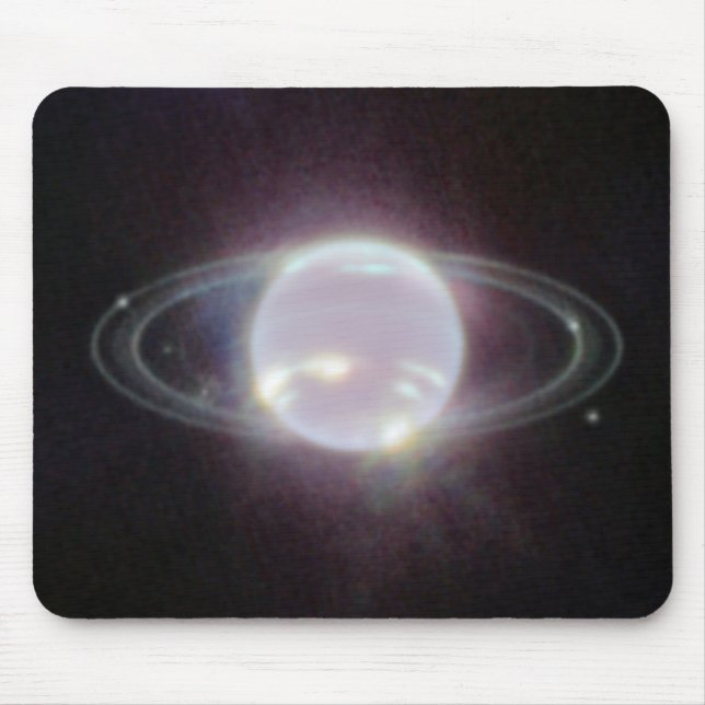 JWST Rings of Planet Neptune Mouse Mat (Front)