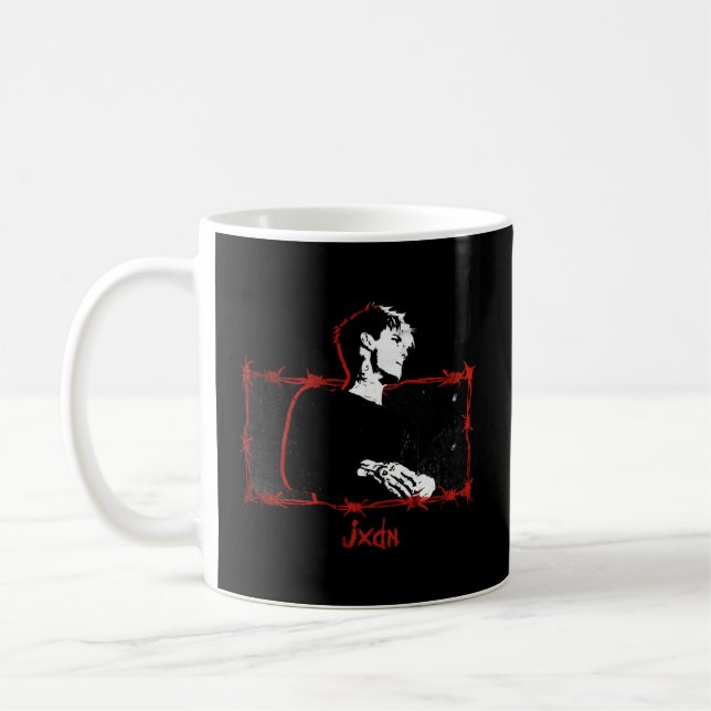 Jxdn Barbed Wire Portrait Coffee Mug (Left)