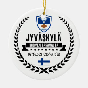 Jyväskylä Ceramic Tree Decoration