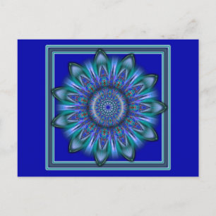 K111 Blue Burst Postcard