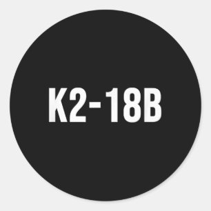 K2-18b  classic round sticker