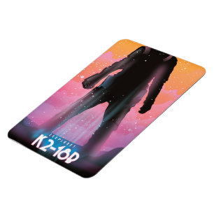 K2-18b exoplanet space art magnet