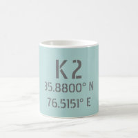 K2 Latitude and Longitude