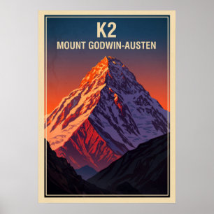K2 Mount Godwin-Austen V06 Poster