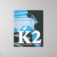 K2 Mountain Climb travel poster